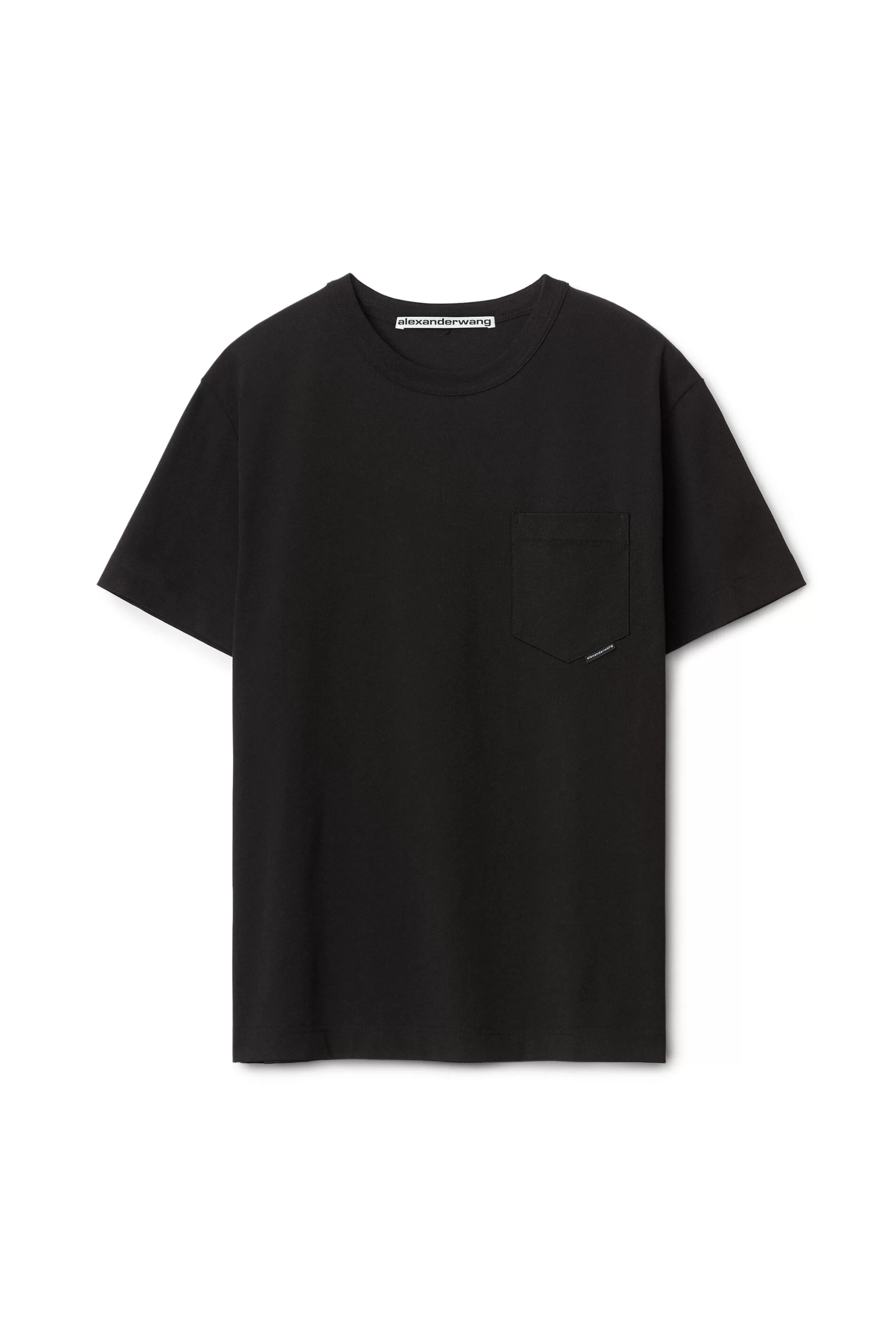 Women Alexander Wang Alexanderwang POCKET TEE IN HIGH TWIST JERSEY