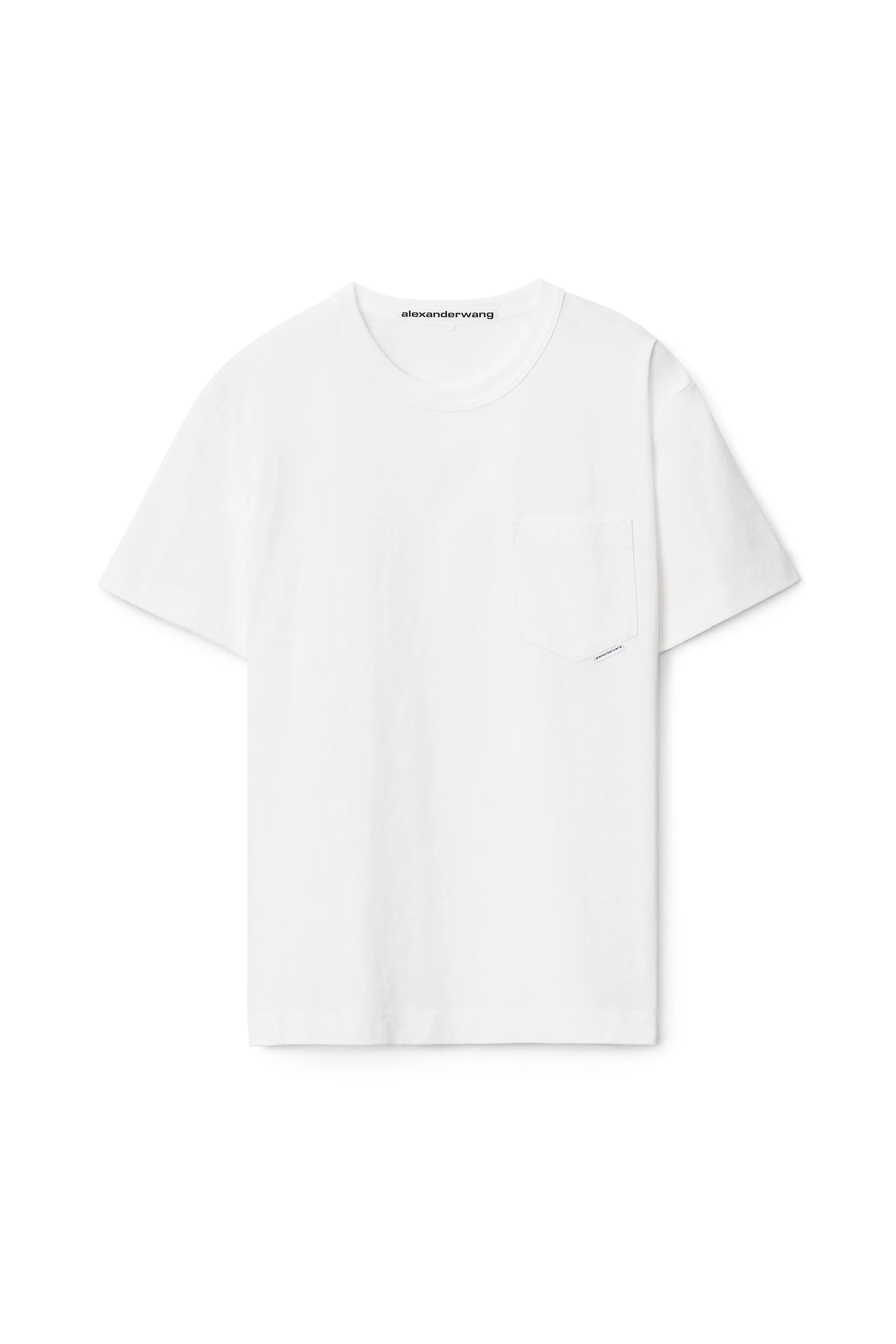 Women Alexander Wang Alexanderwang POCKET TEE IN HIGH TWIST JERSEY  