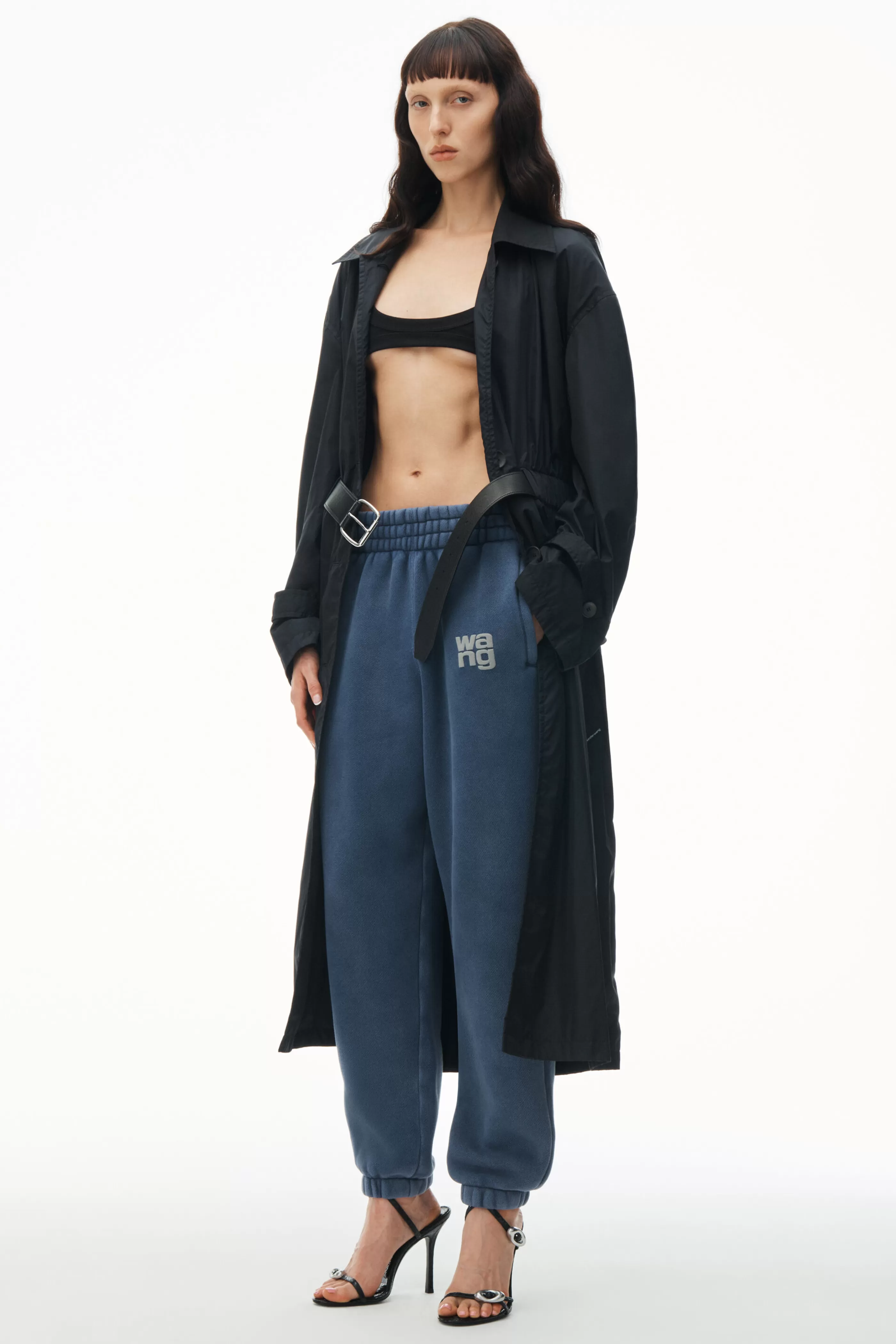 Women Alexander Wang Alexanderwang Puff Logo Sweatpants In Terry