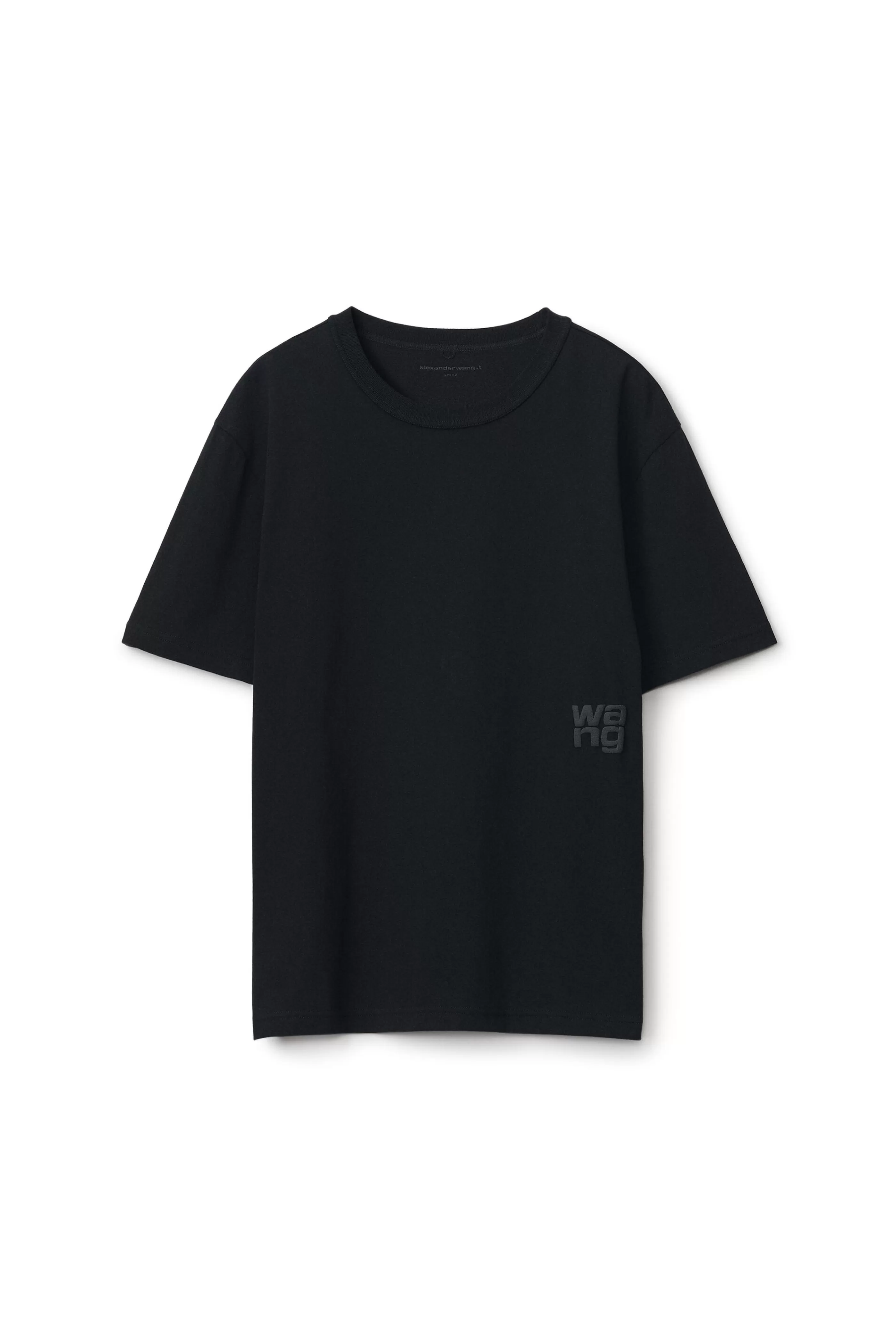 Women Alexander Wang Alexanderwang PUFF LOGO TEE IN COTTON JERSEY  