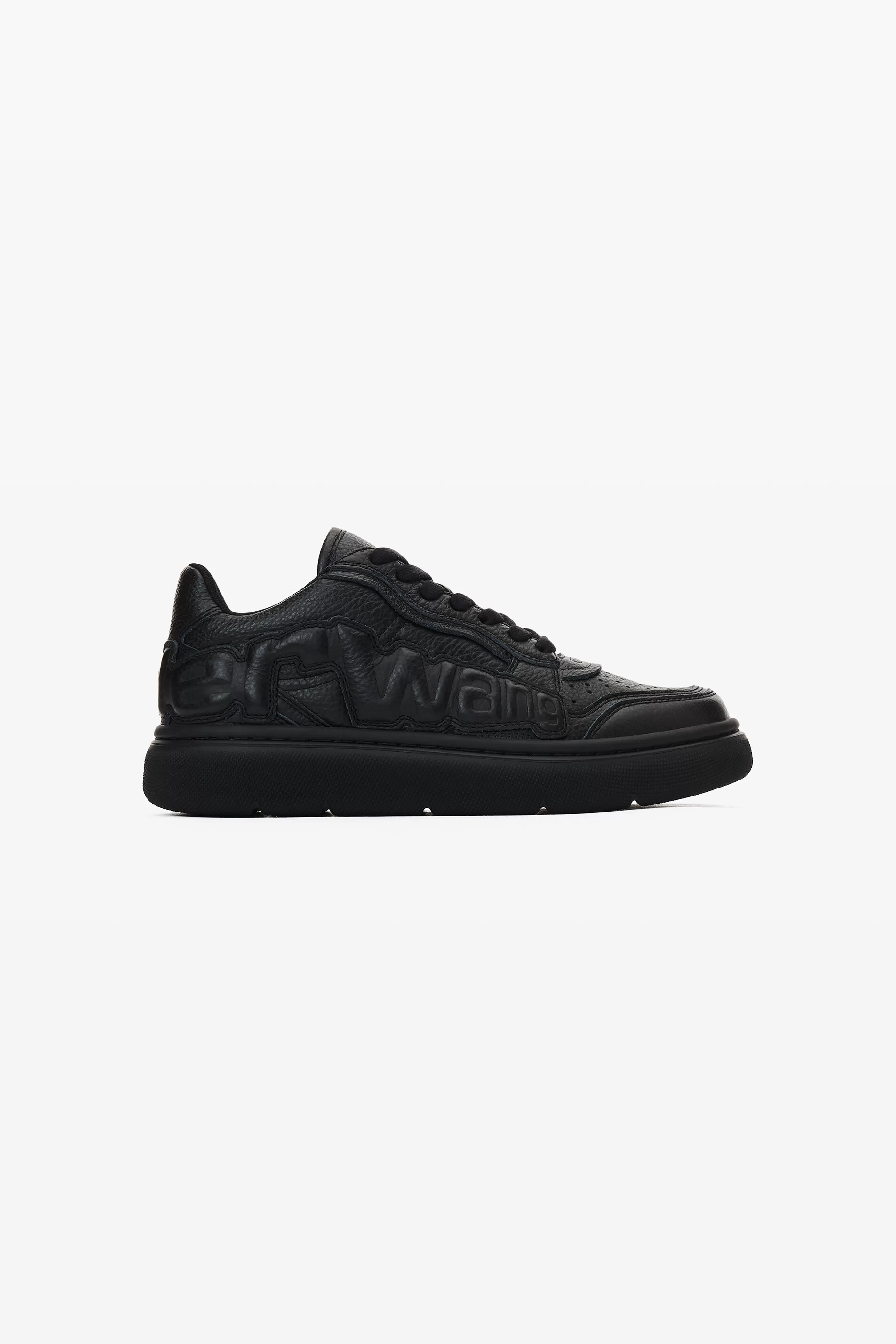 Women Alexander Wang Alexanderwang Puff Pebble Leather Sneaker With Logo