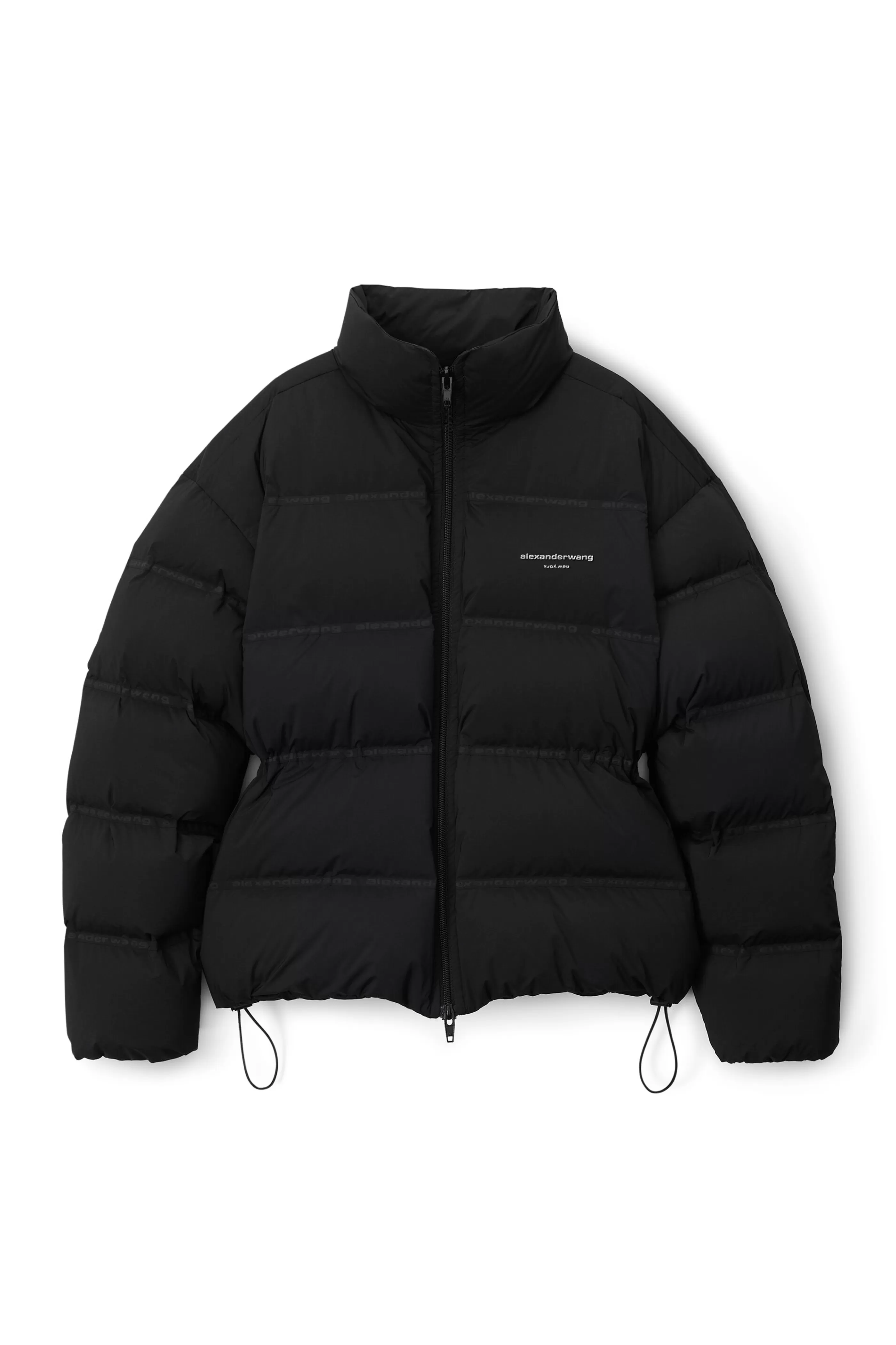 Women Alexander Wang Alexanderwang Puffer Coat With Reflective Logo