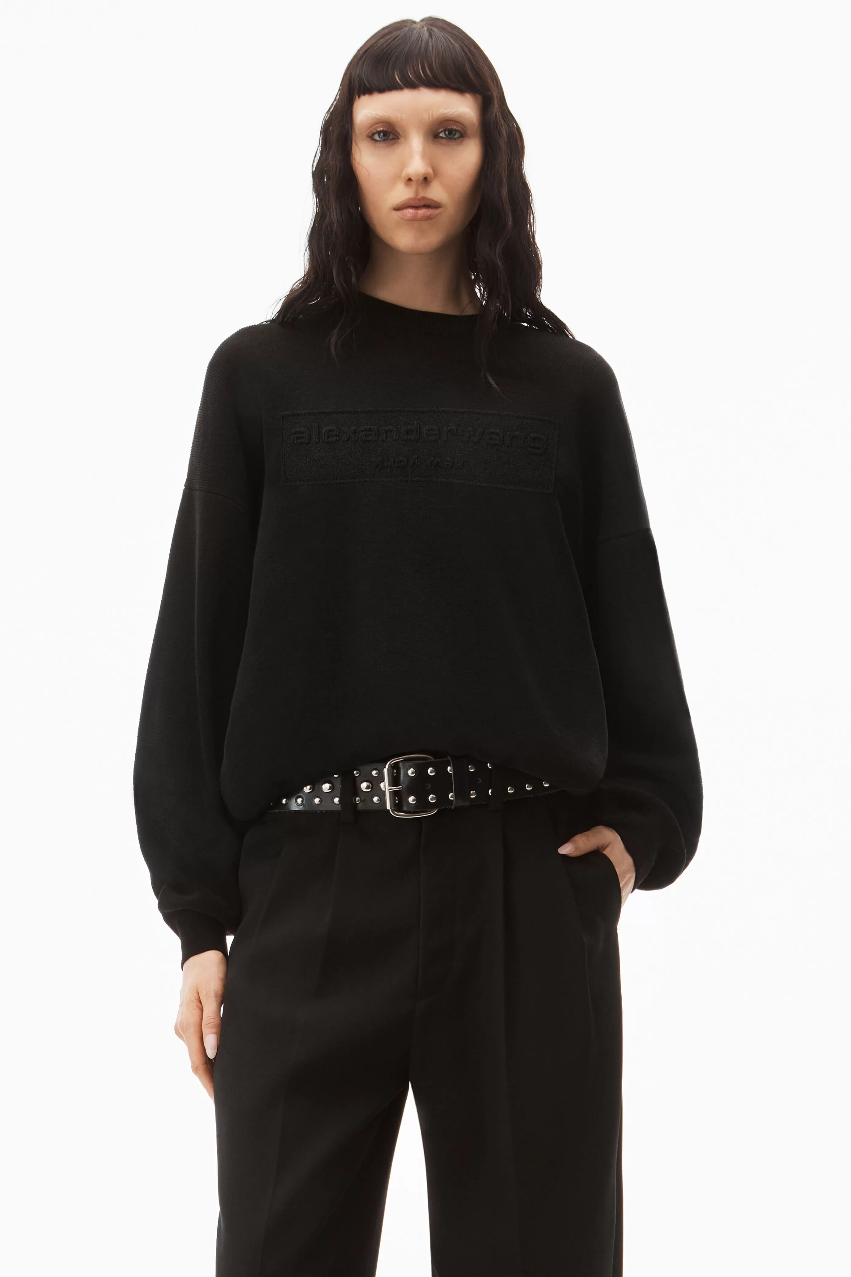 Women Alexander Wang Alexanderwang PULLOVER SWEATER IN RIBBED CHENILLE