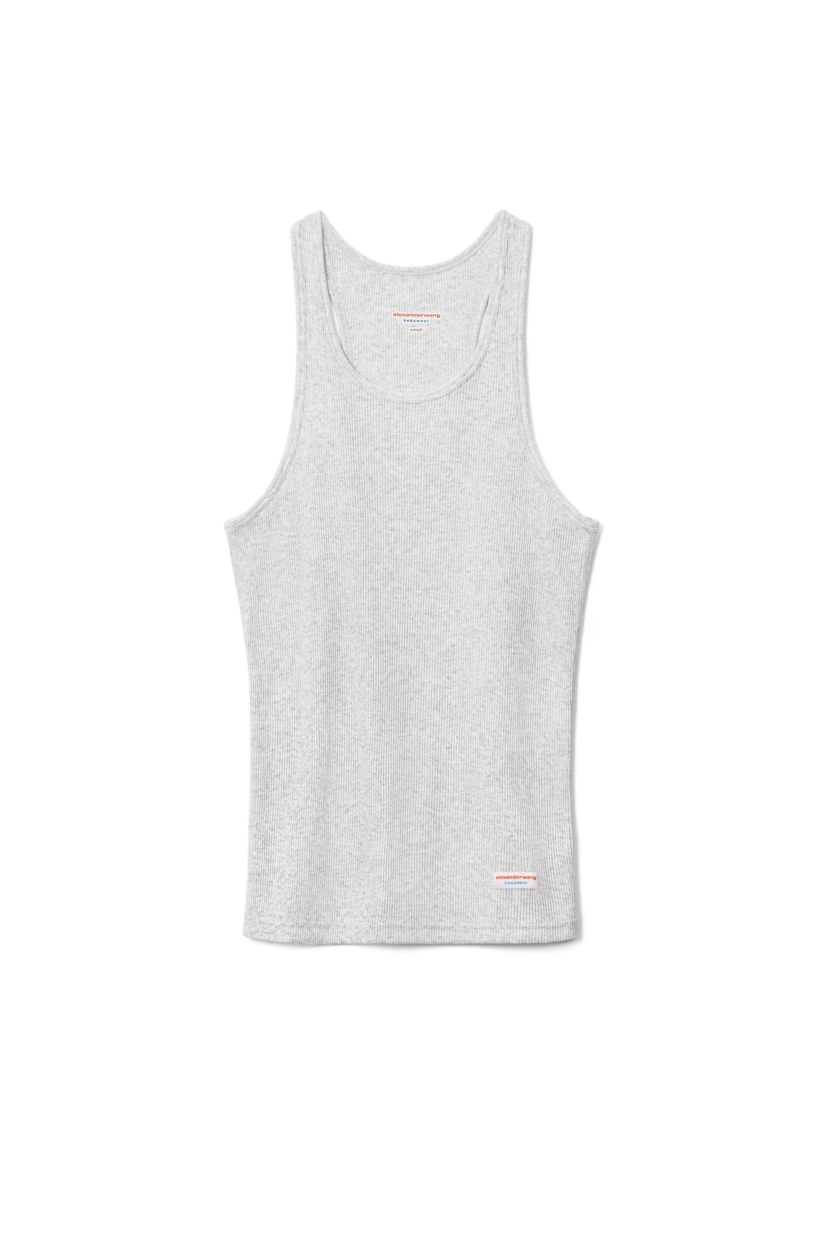 Alexander Wang Alexanderwang Racerback Tank In Ribbed Cotton Jersey