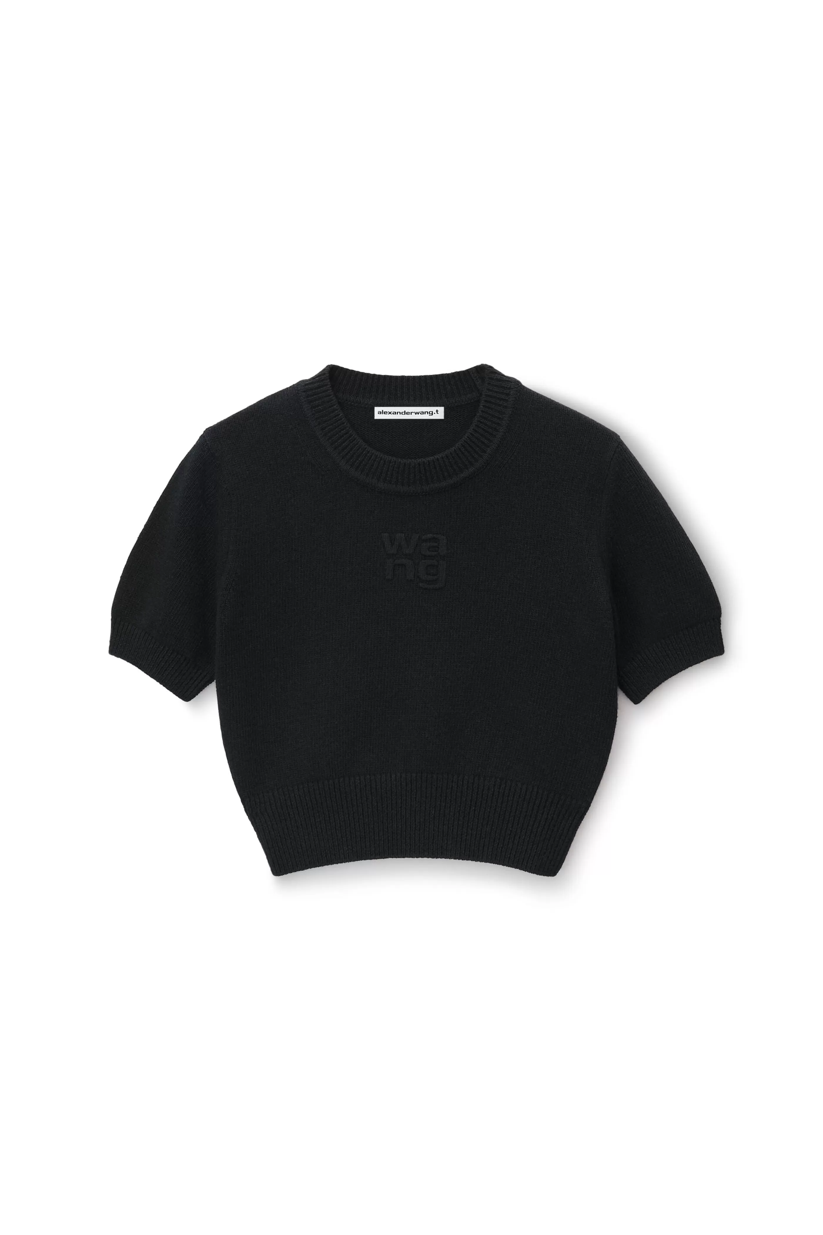 Women Alexander Wang Alexanderwang Short Sleeve Cropped Pullover