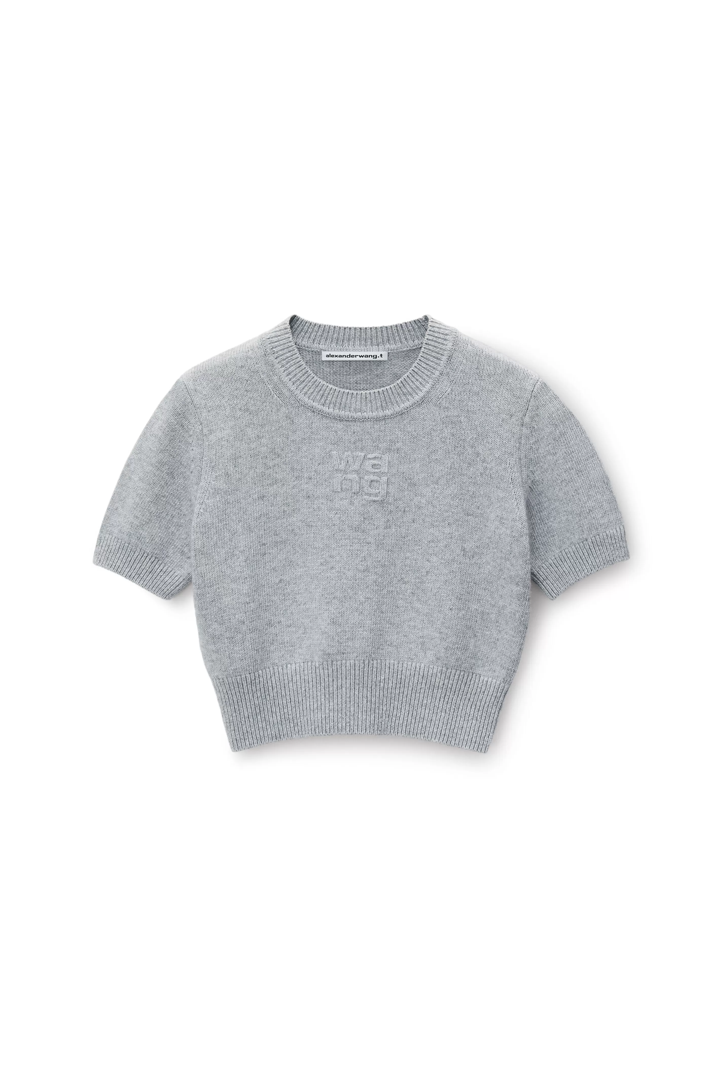 Women Alexander Wang Alexanderwang Short Sleeve Cropped Pullover