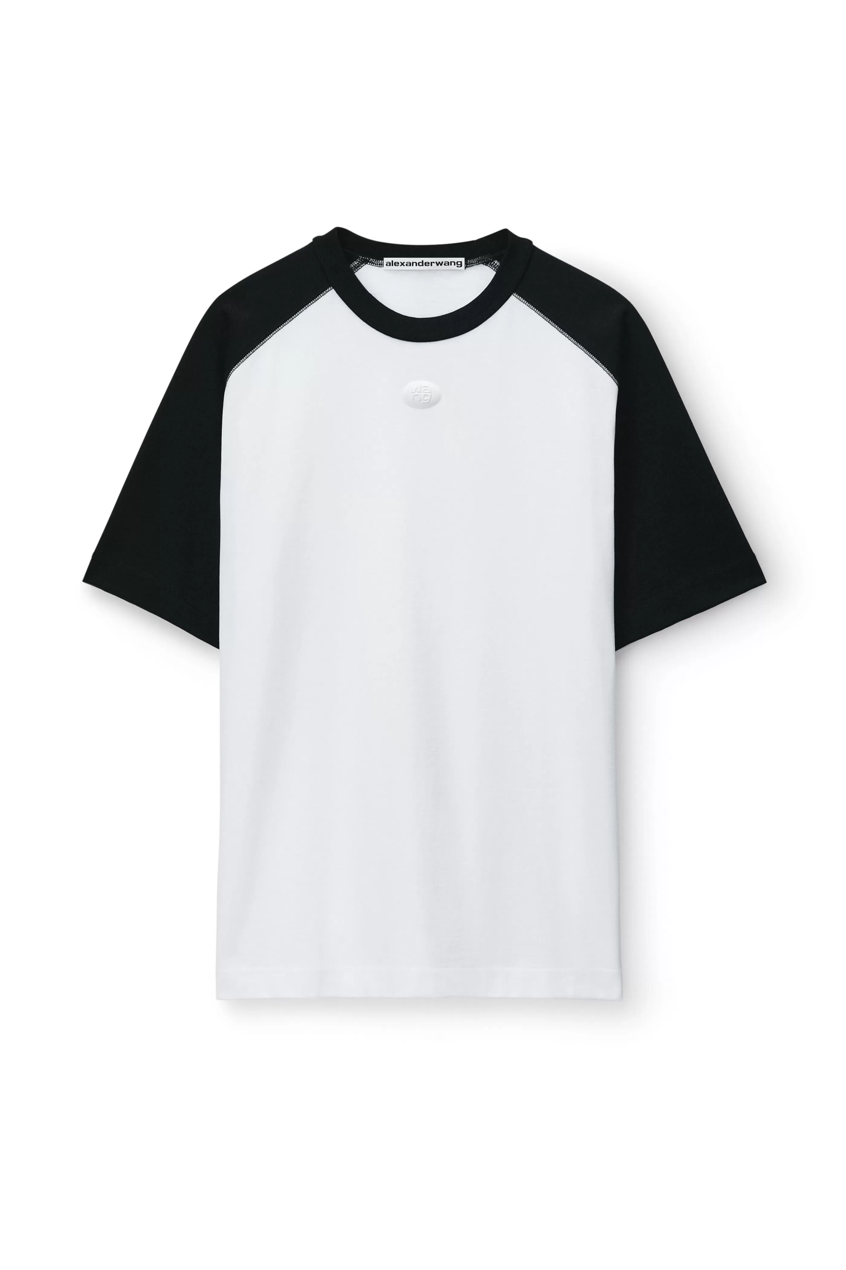 Women Alexander Wang Alexanderwang Short Sleeve Raglan Tee In Jersey