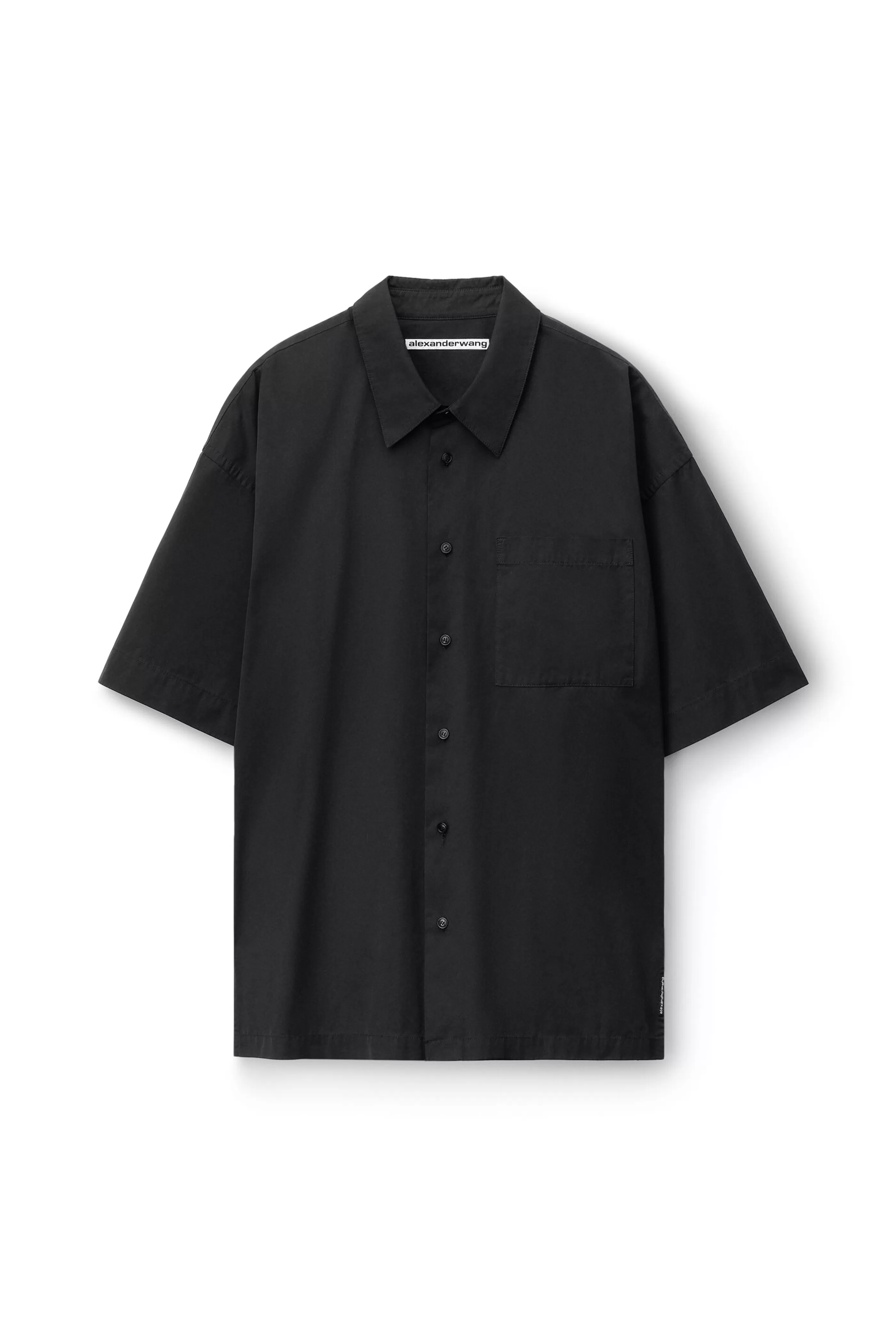 Alexander Wang Alexanderwang Short Sleeve Shirt In Technical Cotton