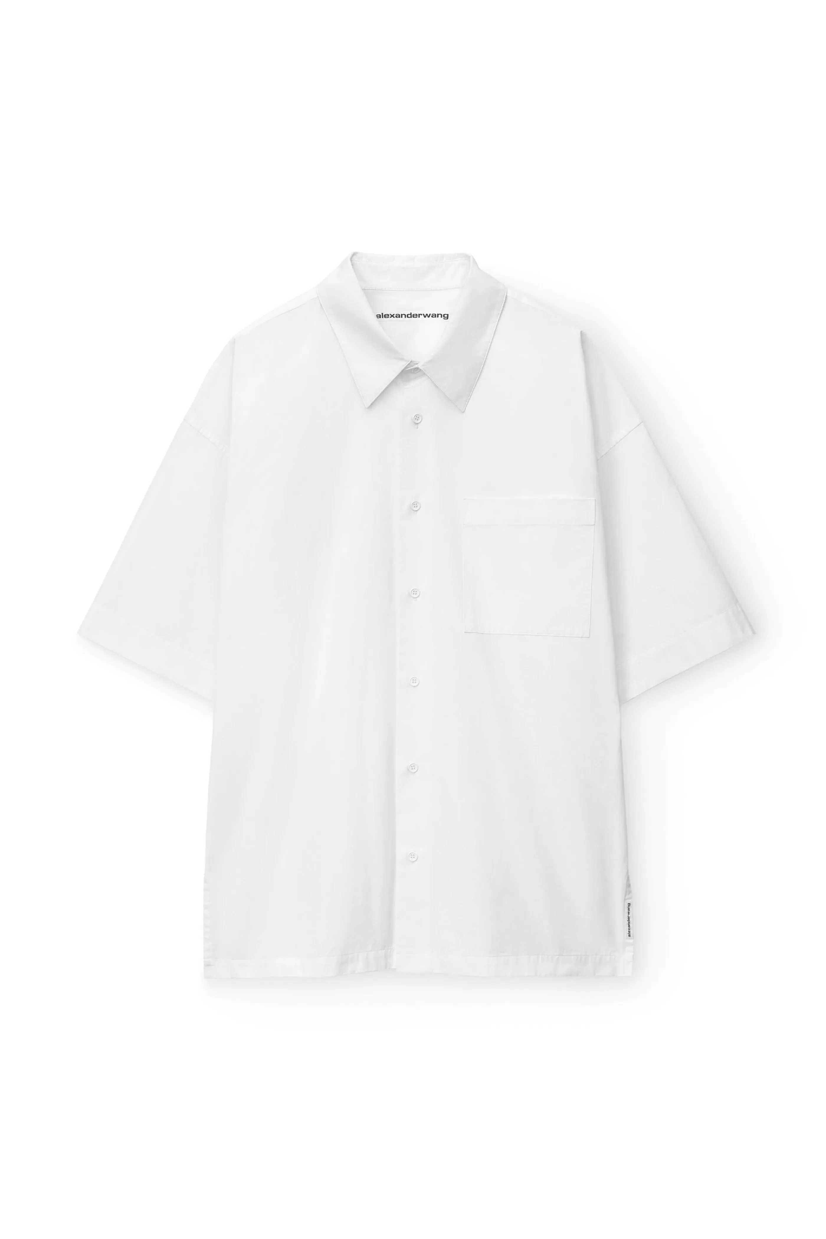 Alexander Wang Alexanderwang Short Sleeve Shirt In Technical Cotton