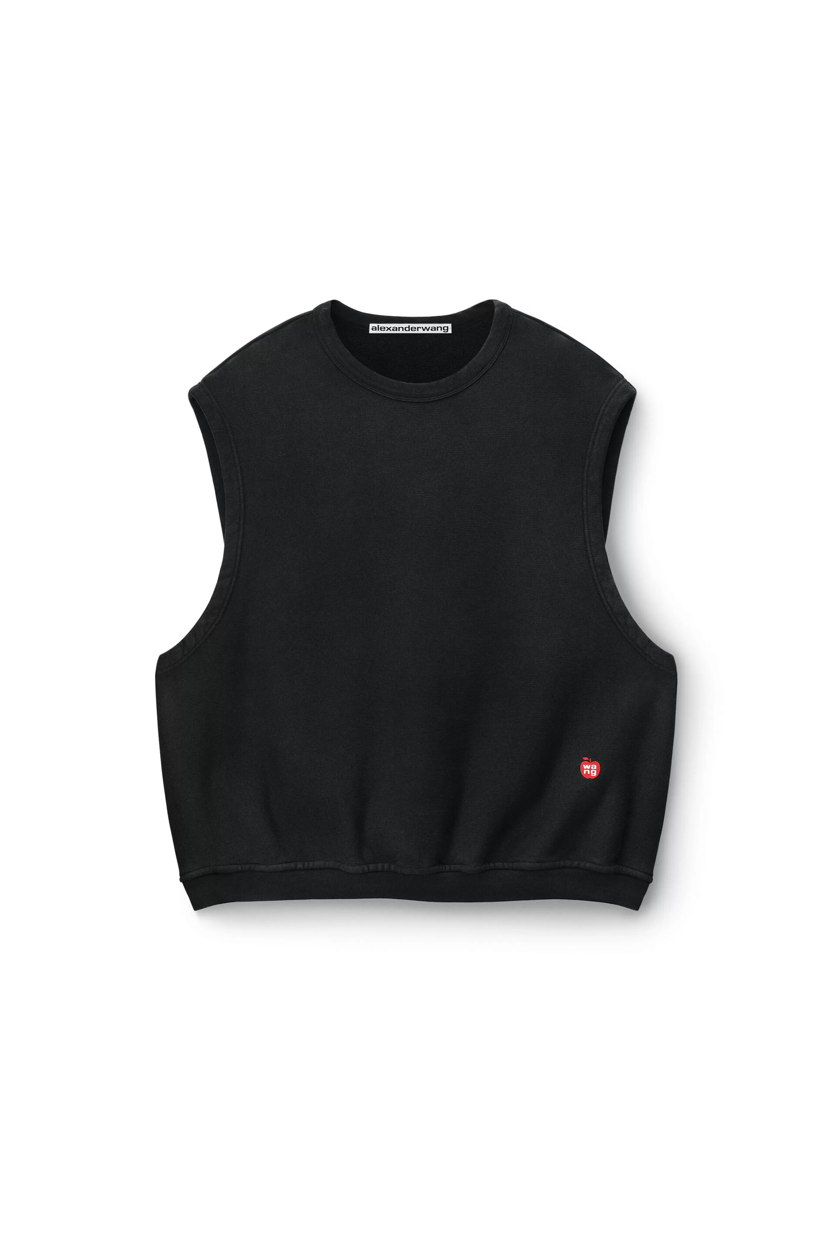 Women Alexander Wang Alexanderwang Sleeveless Crew Neck Vest In Terry