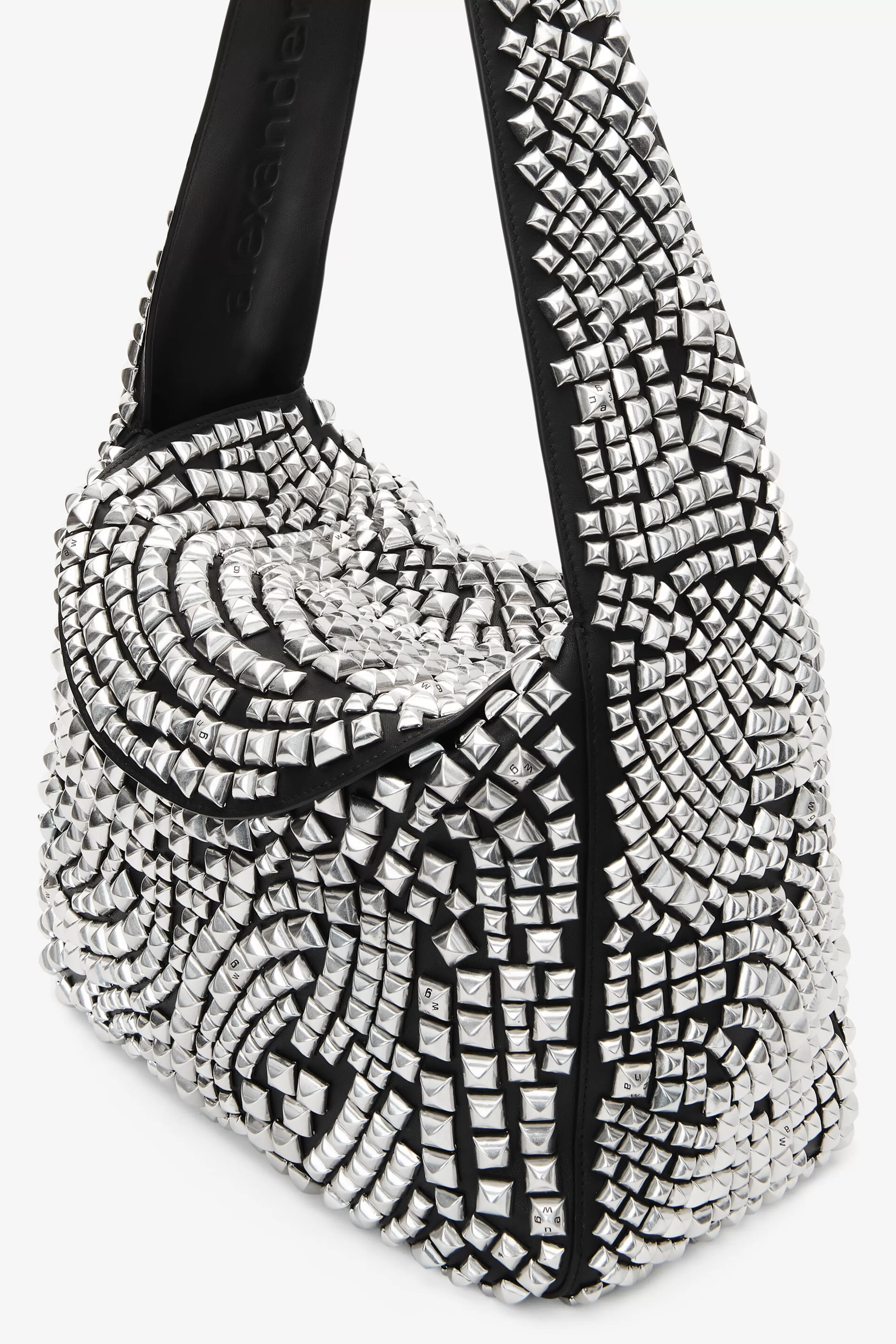 Women Alexander Wang Alexanderwang Spike Medium Hobo Bag In Studded Leather