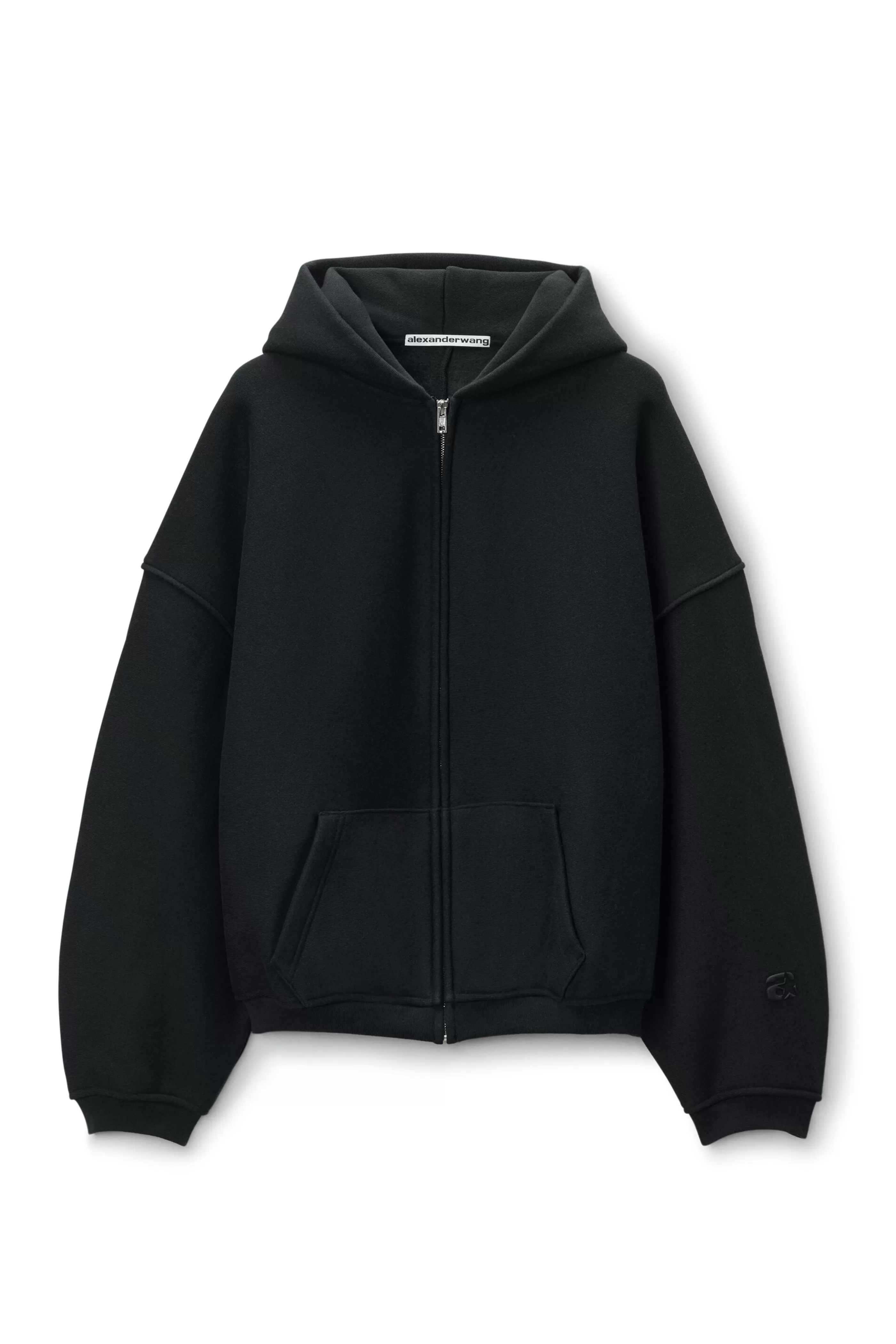 Alexander Wang Alexanderwang STAR ZIP UP HOODIE IN DENSE FLEECE