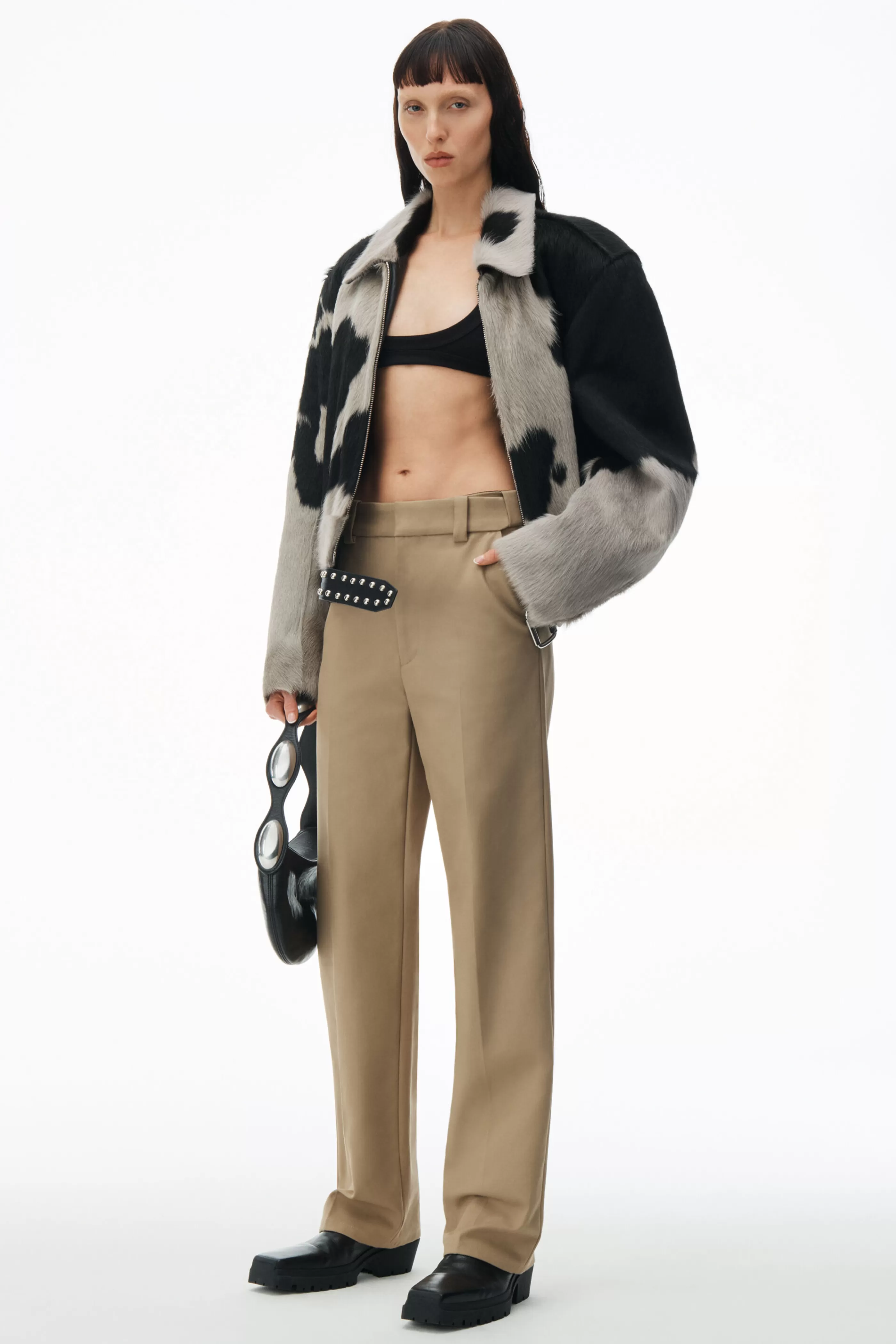 Women Alexander Wang Alexanderwang Straight Leg Pant In Cotton Twill