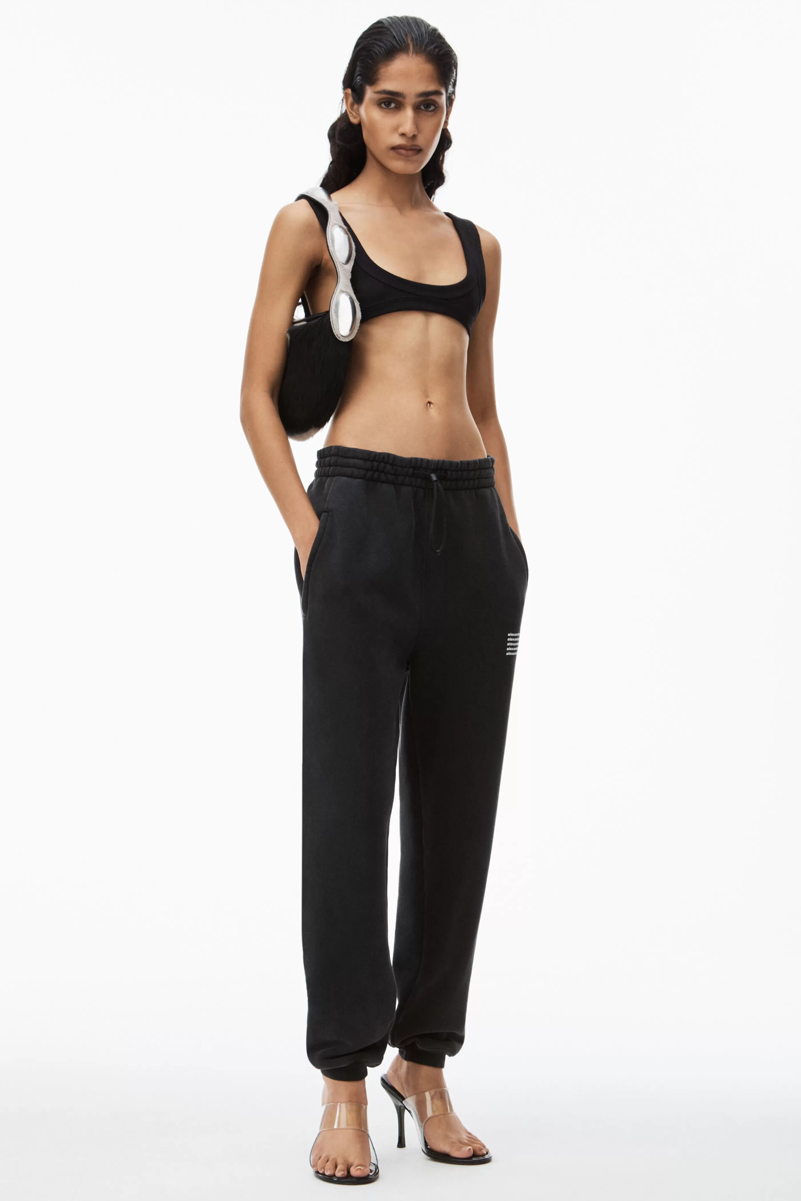 Women Alexander Wang Alexanderwang SWEATPANT IN ACID WASH DENSE FLEECE