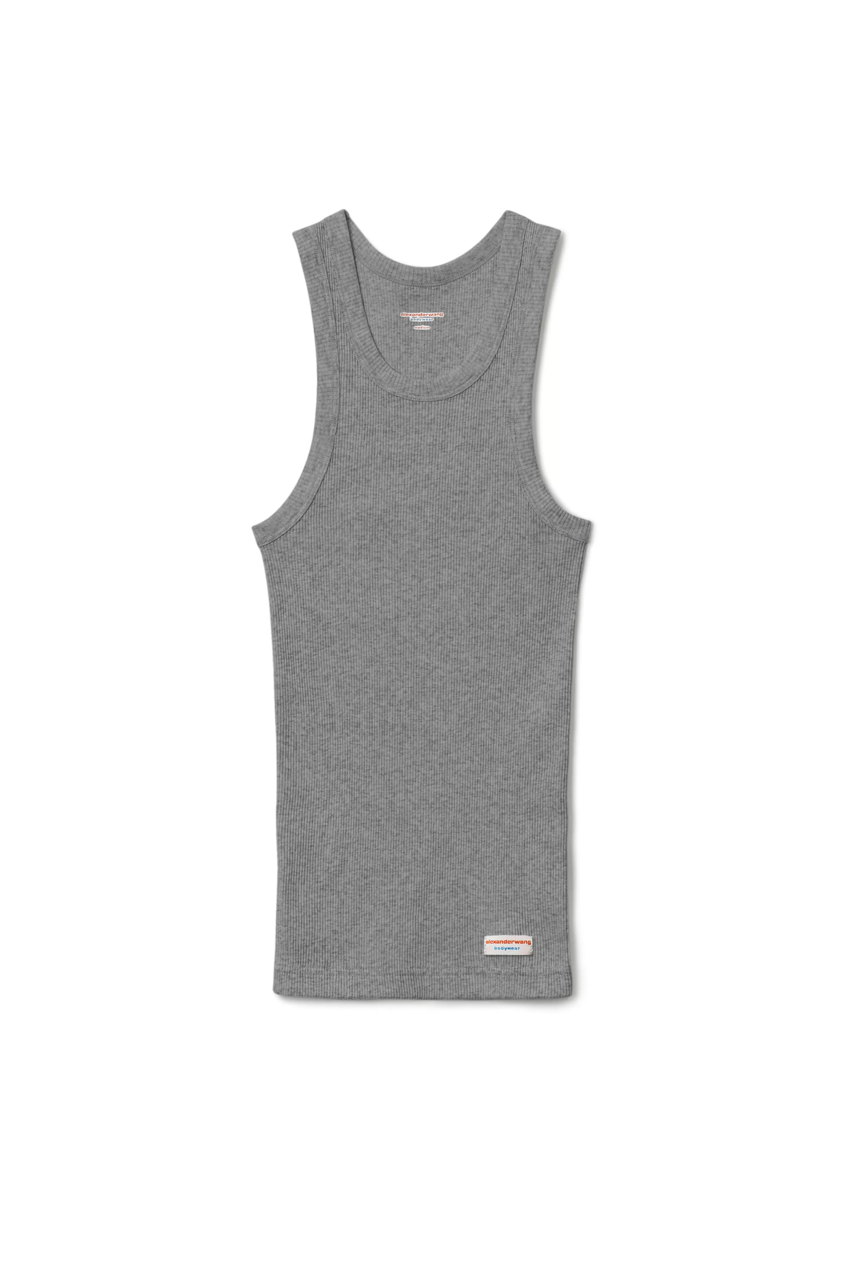 Alexander Wang Alexanderwang Tank In Ribbed Cotton Jersey