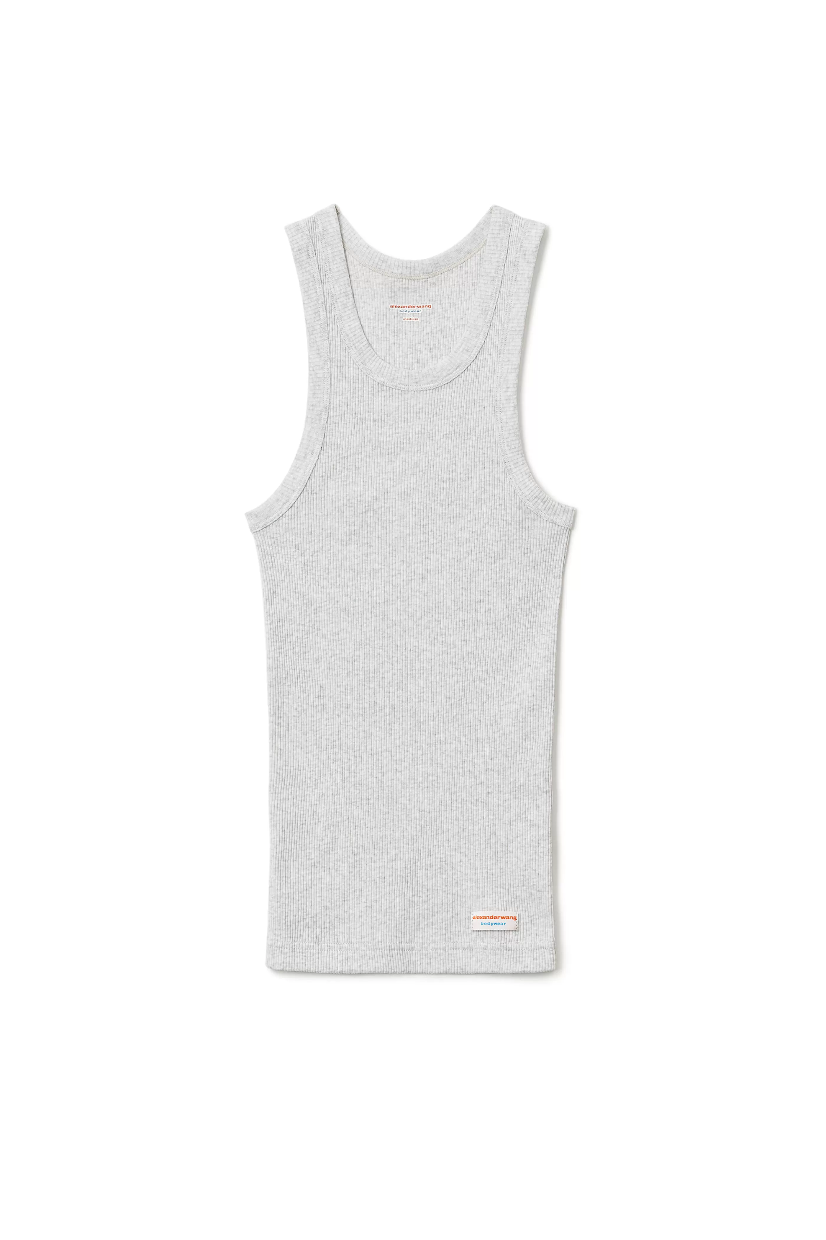 Alexander Wang Alexanderwang Tank In Ribbed Cotton Jersey