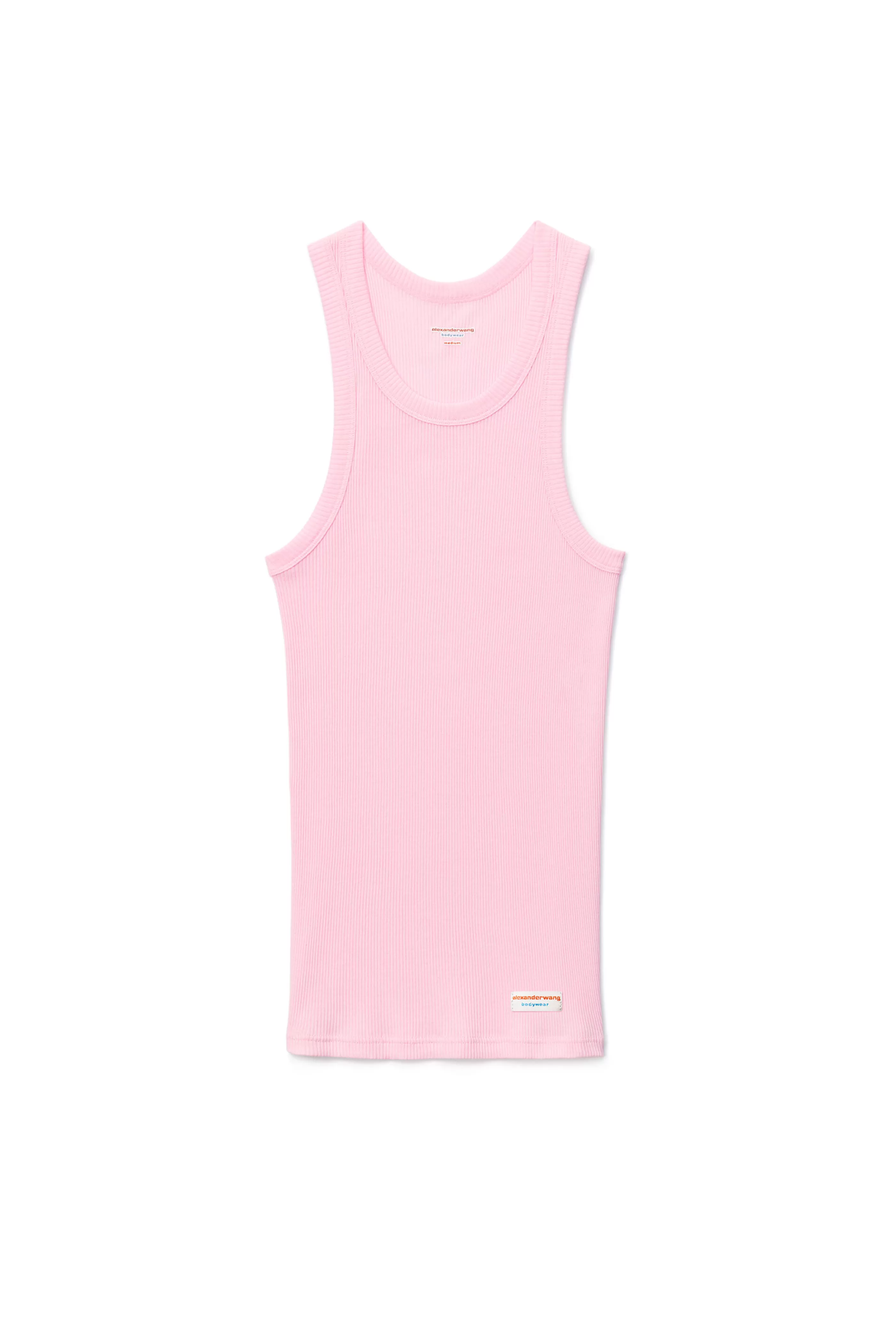 Alexander Wang Alexanderwang Tank In Ribbed Cotton Jersey