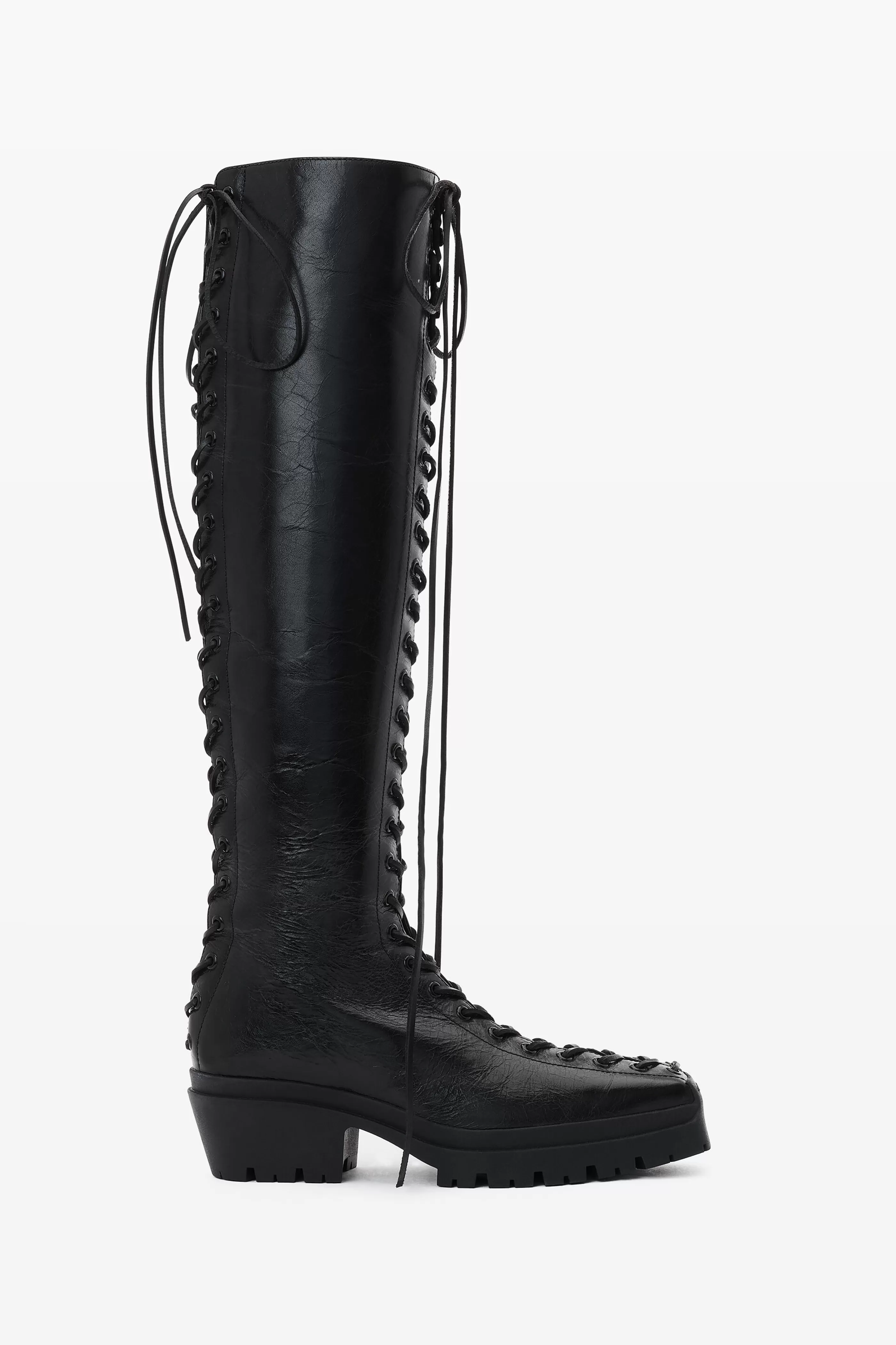 Women Alexander Wang Alexanderwang Terrain Lace Up Knee High Boot