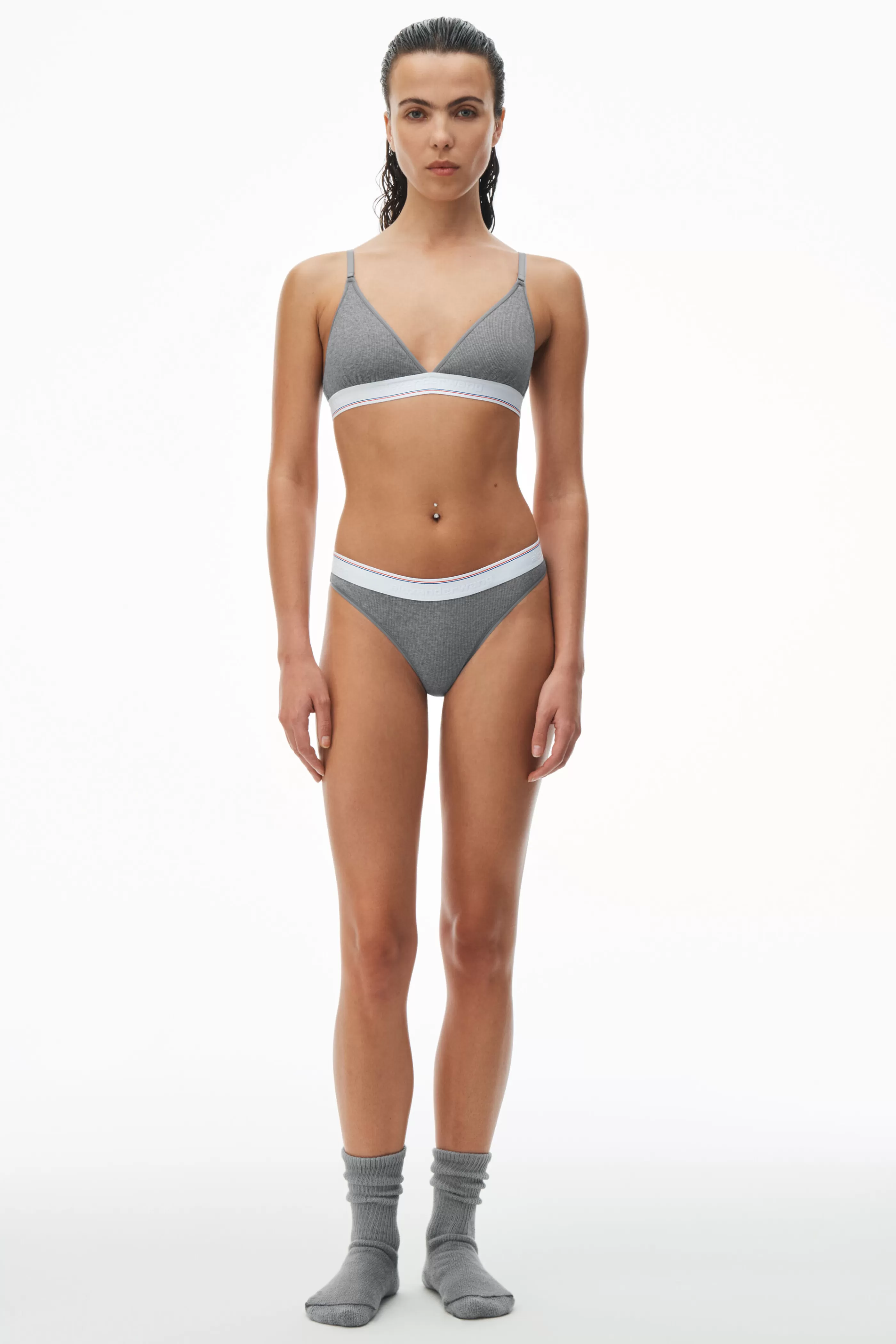 Alexander Wang Alexanderwang THONG IN RIBBED JERSEY