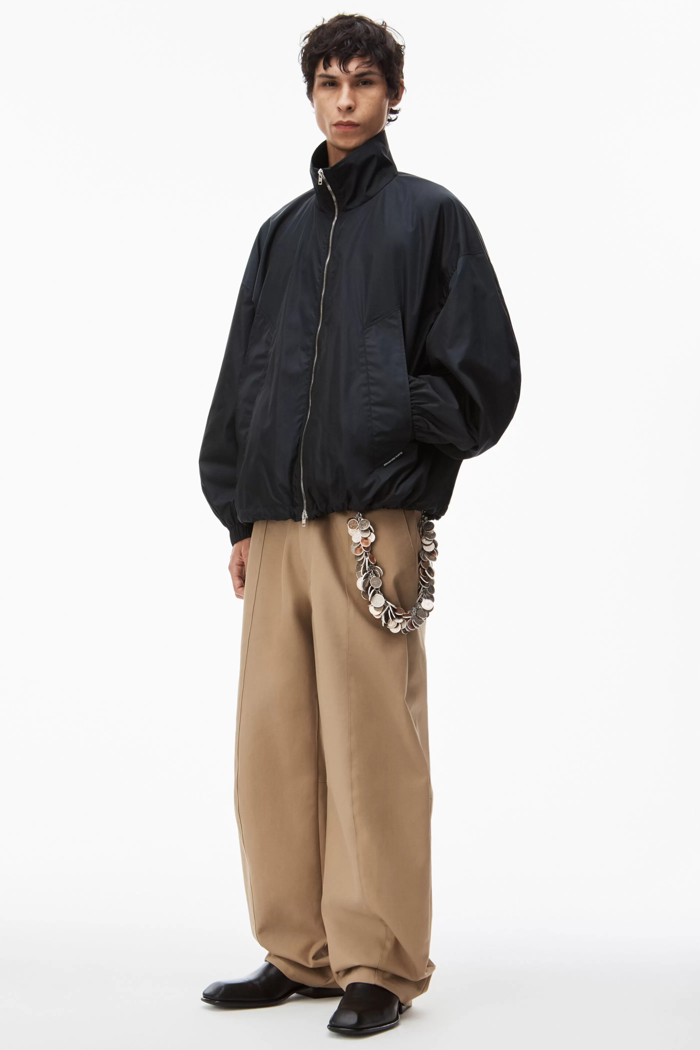 Alexander Wang Alexanderwang Track Jacket In Crisp Nylon