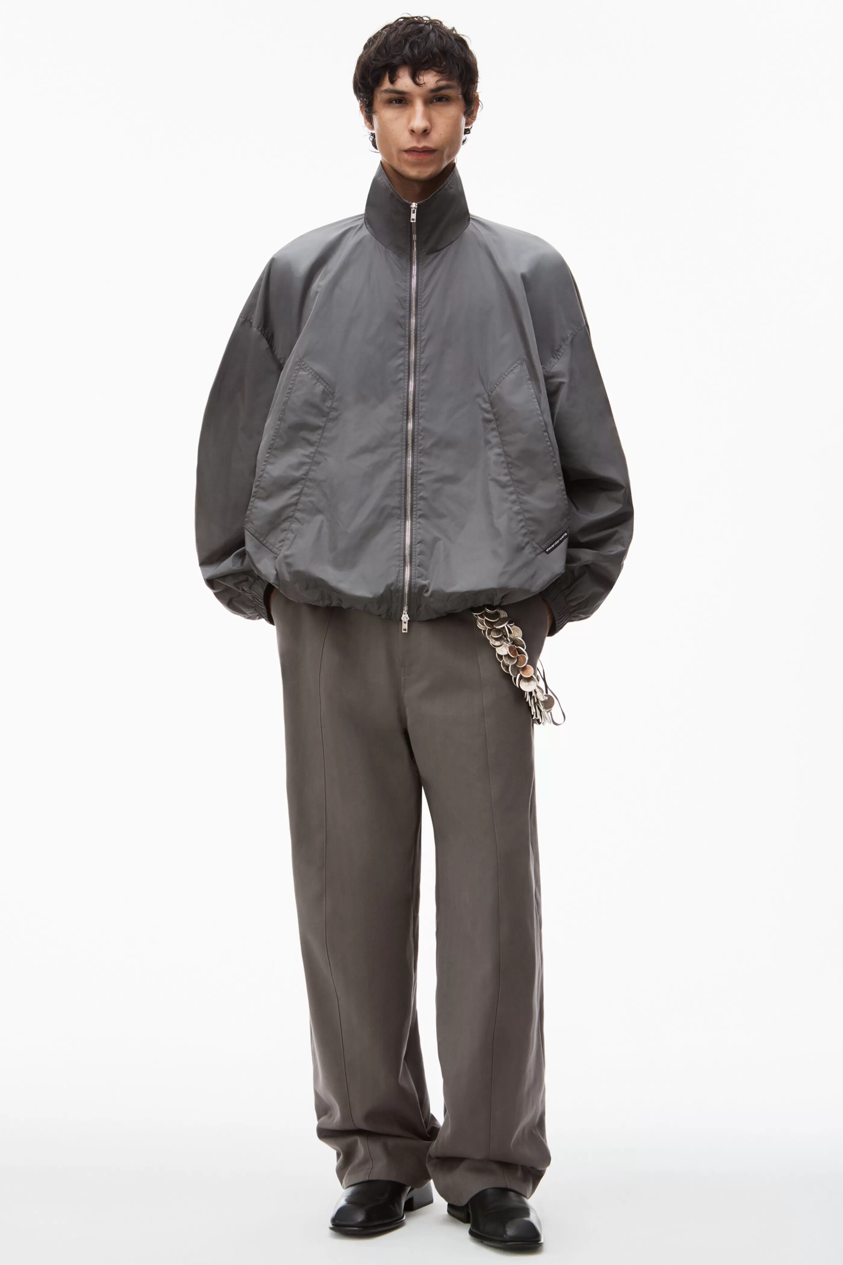 Alexander Wang Alexanderwang Track Jacket In Crisp Nylon