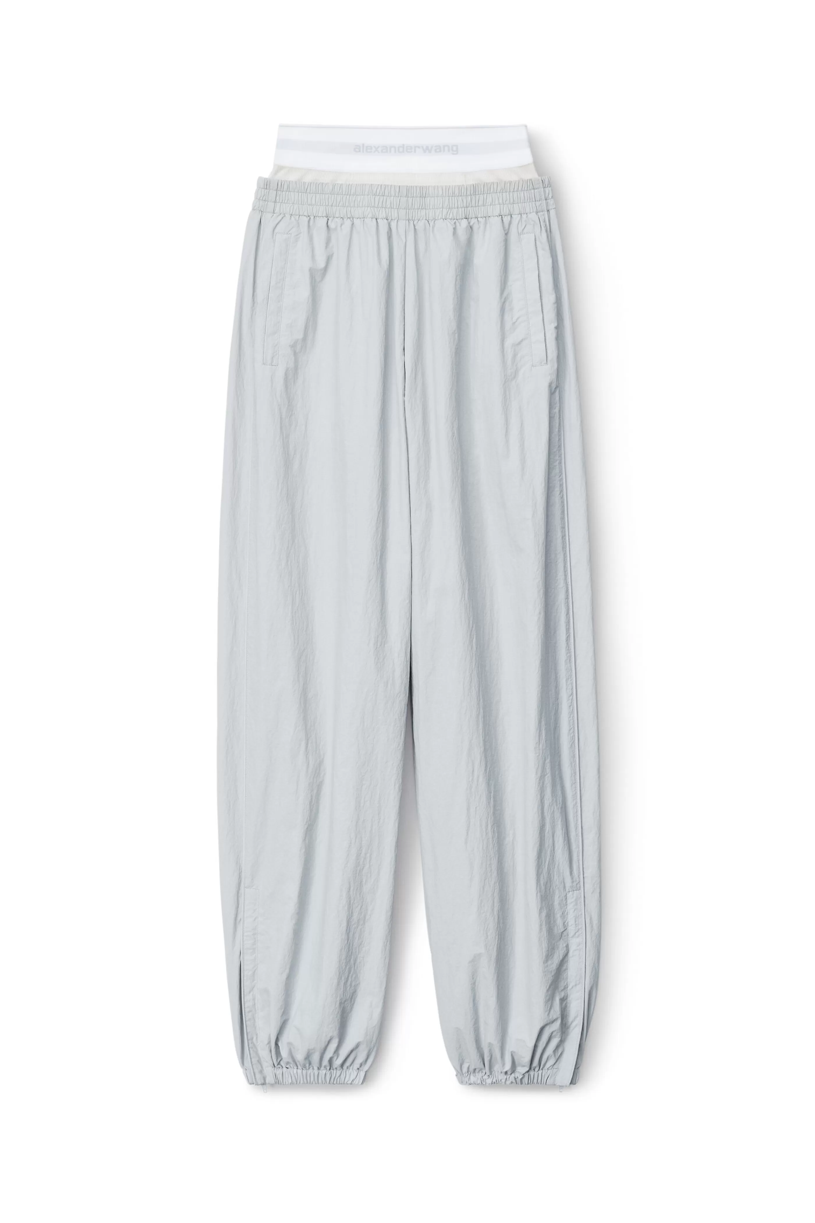 Women Alexander Wang Alexanderwang Track Pant With Pre-styled Logo Underwear Waistband