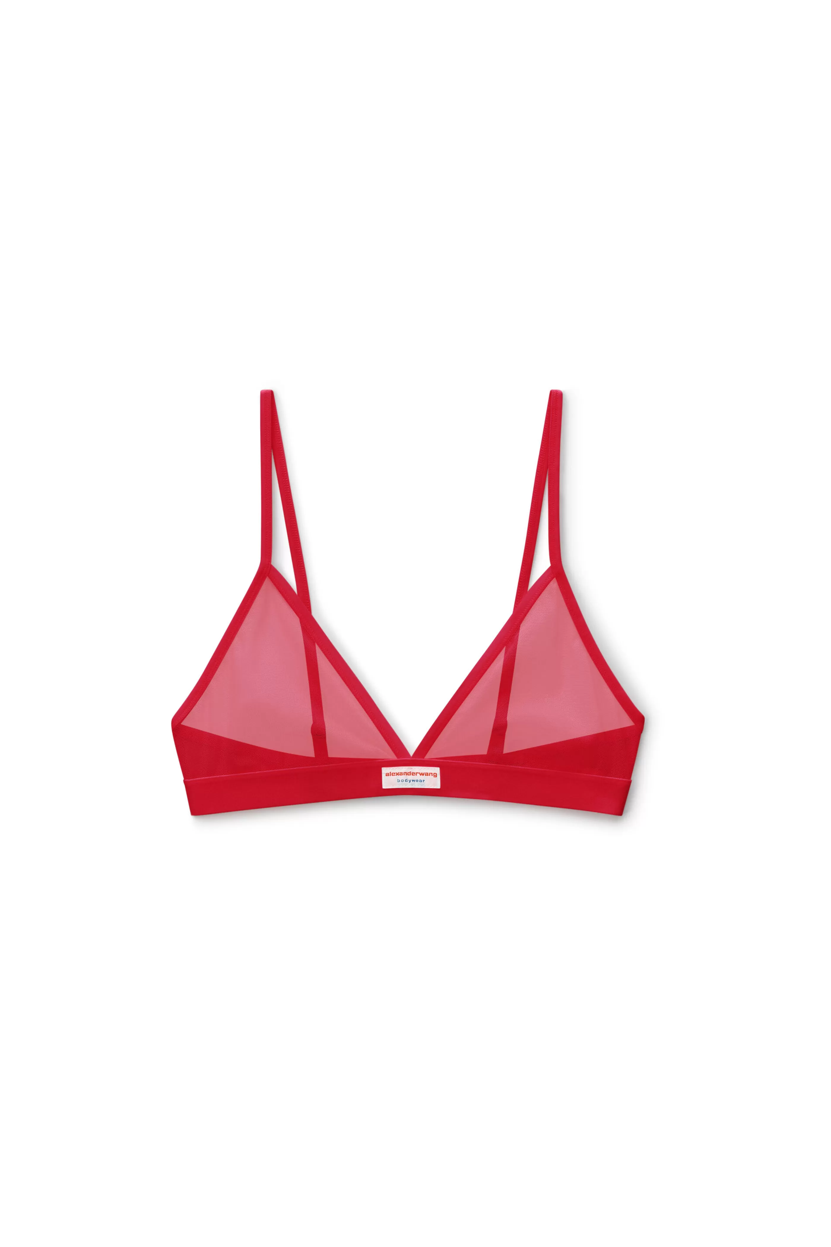 Alexander Wang Alexanderwang Triangle Bra In Fine Mesh