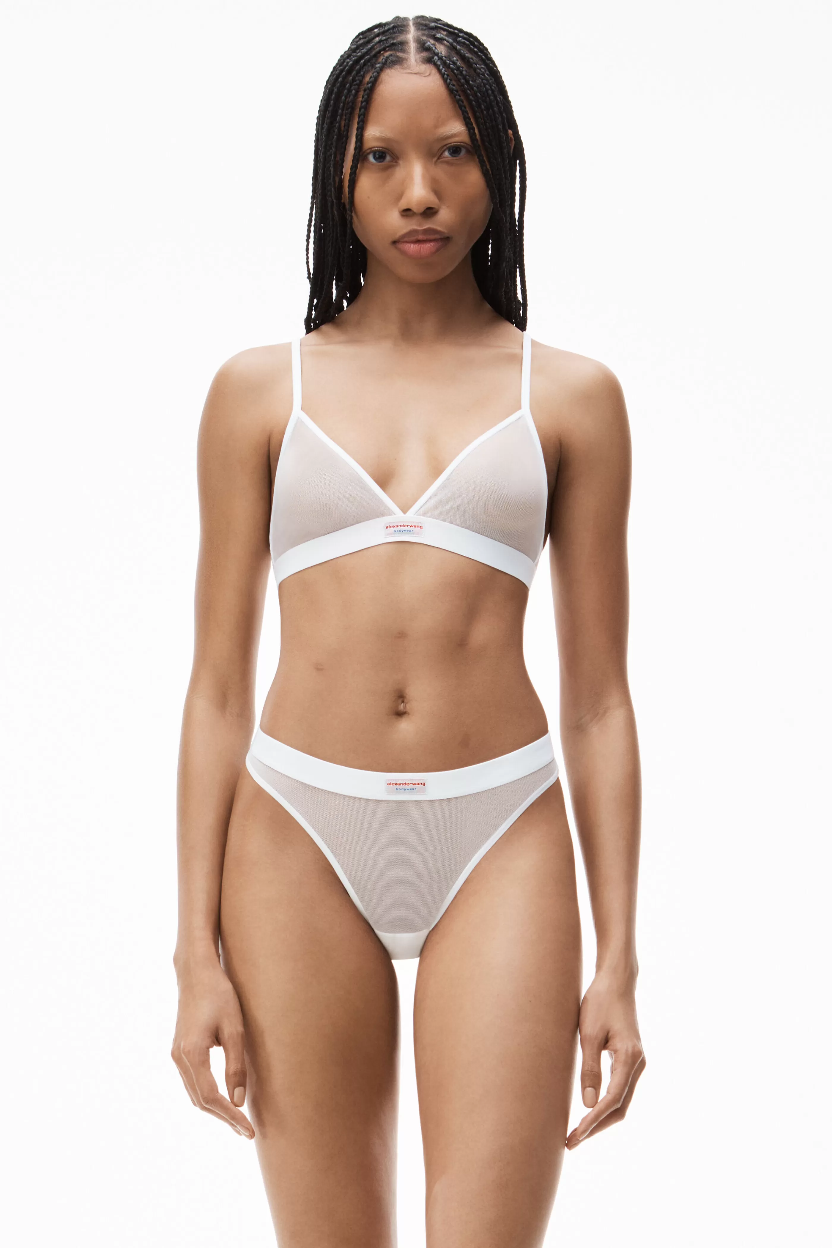 Alexander Wang Alexanderwang TRIANGLE BRA IN FINE MESH