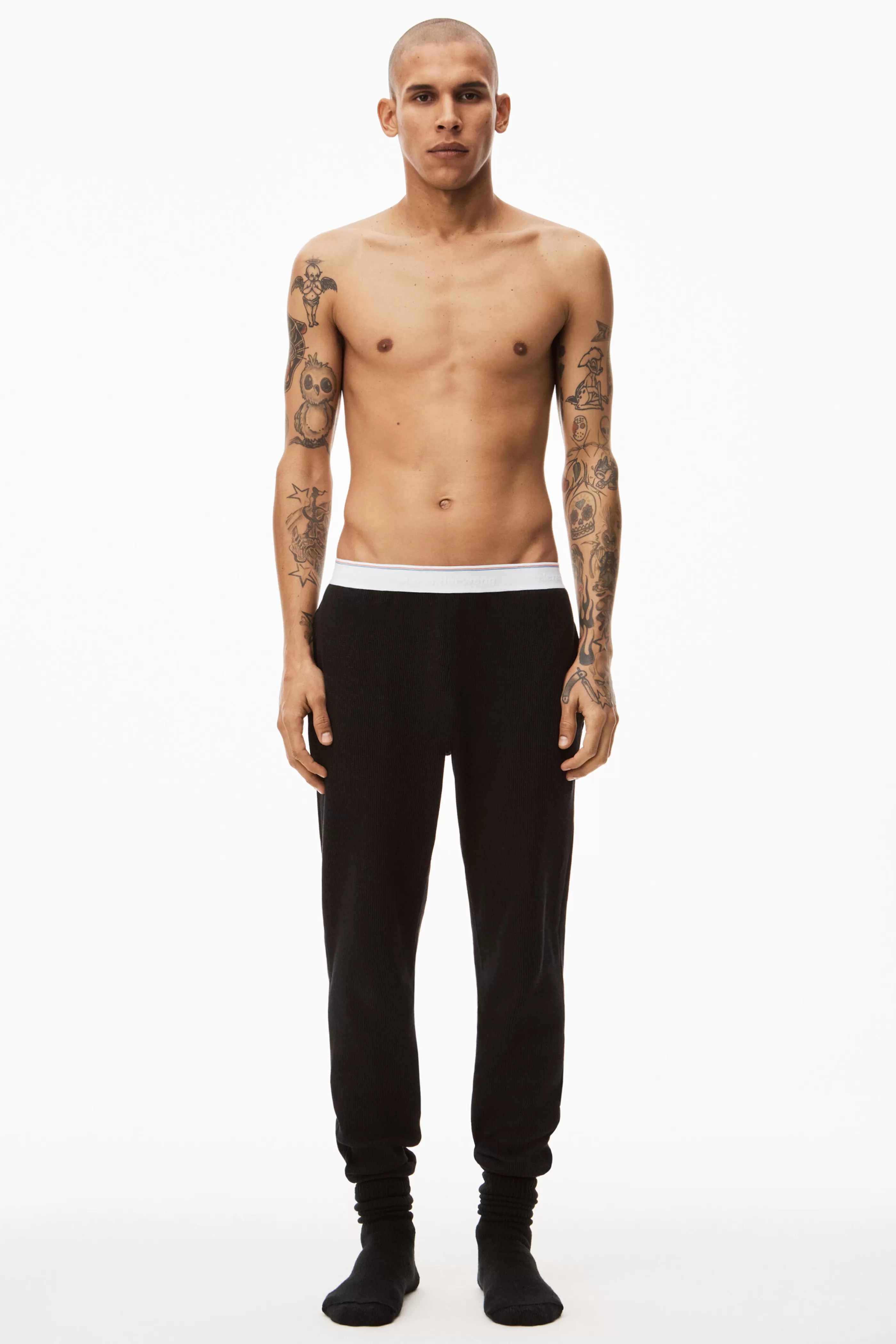 Alexander Wang Alexanderwang UNISEX JOGGER IN COTTON WAFFLE THERMAL 