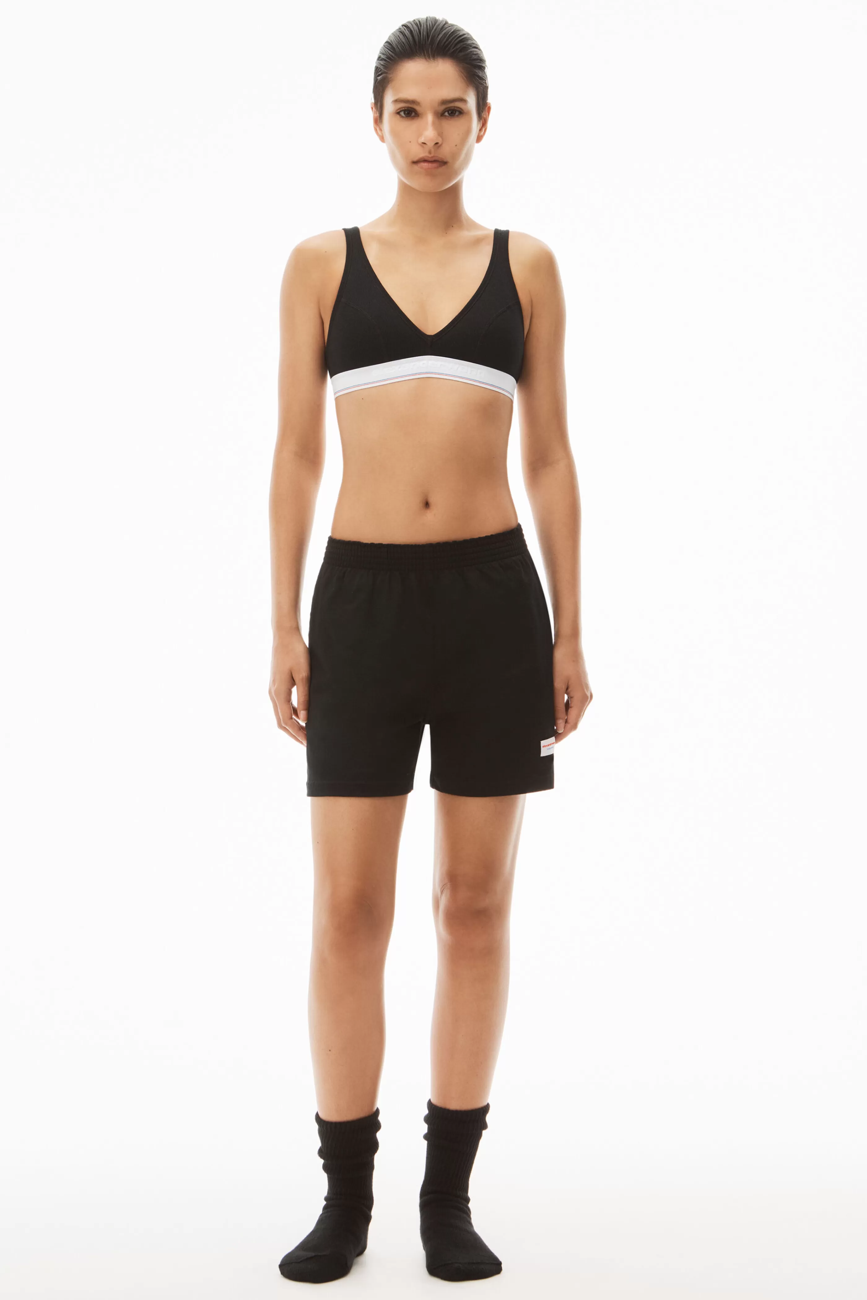 Alexander Wang Alexanderwang Unisex Short In Heavy Cotton Jersey