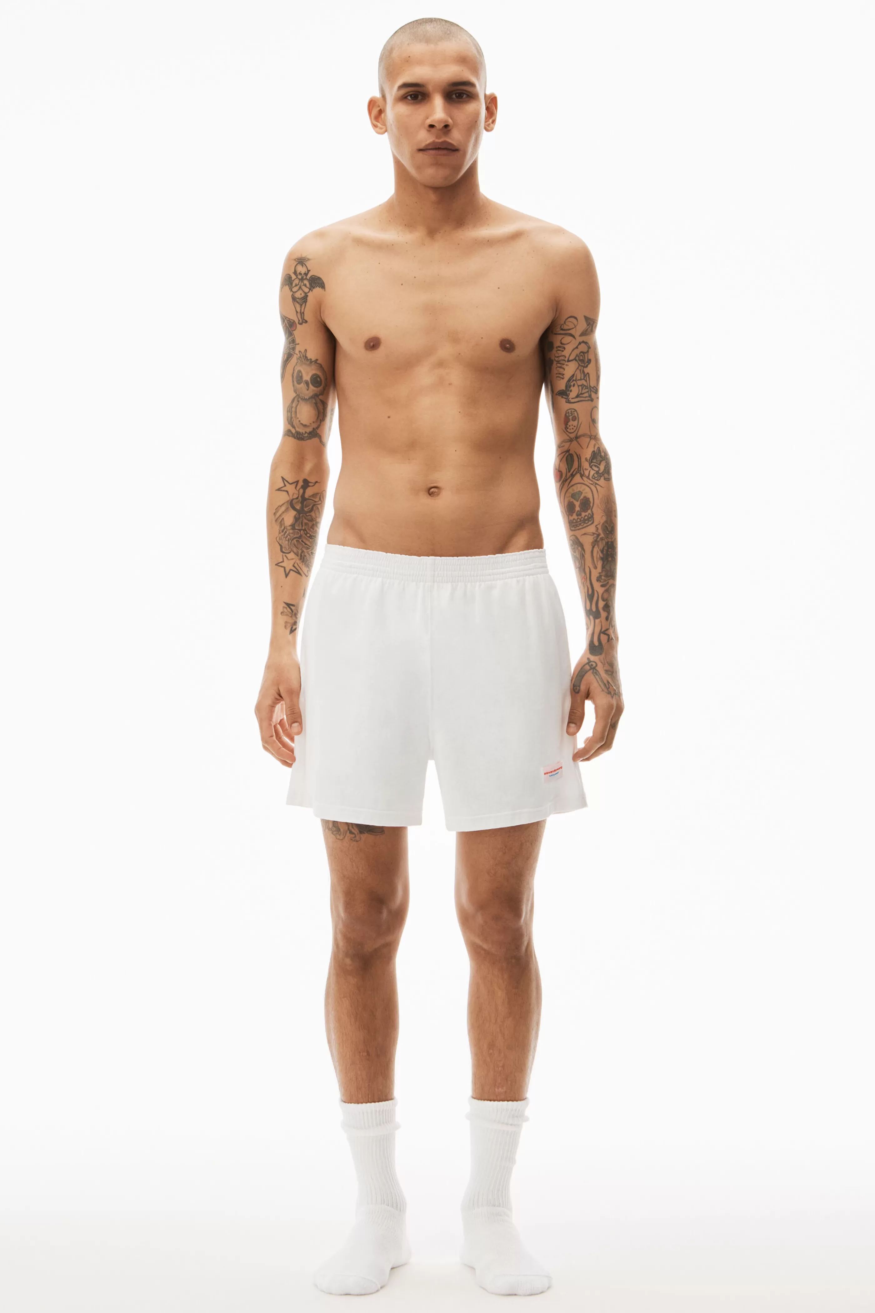 Alexander Wang Alexanderwang Unisex Short In Heavy Cotton Jersey